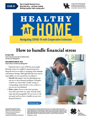 Front page of Healthy At Home newsletter issue 3, click the link for a PDF