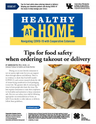 Front page of Healthy At Home newsletter issue 7, click the link for a PDF