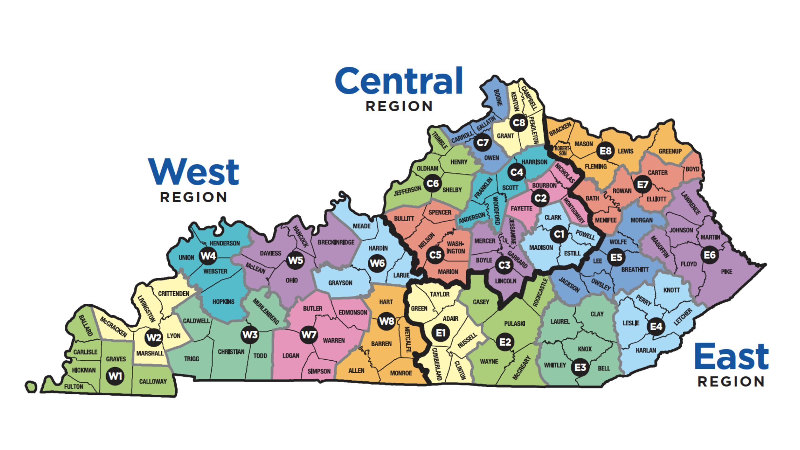 KY Regional Map